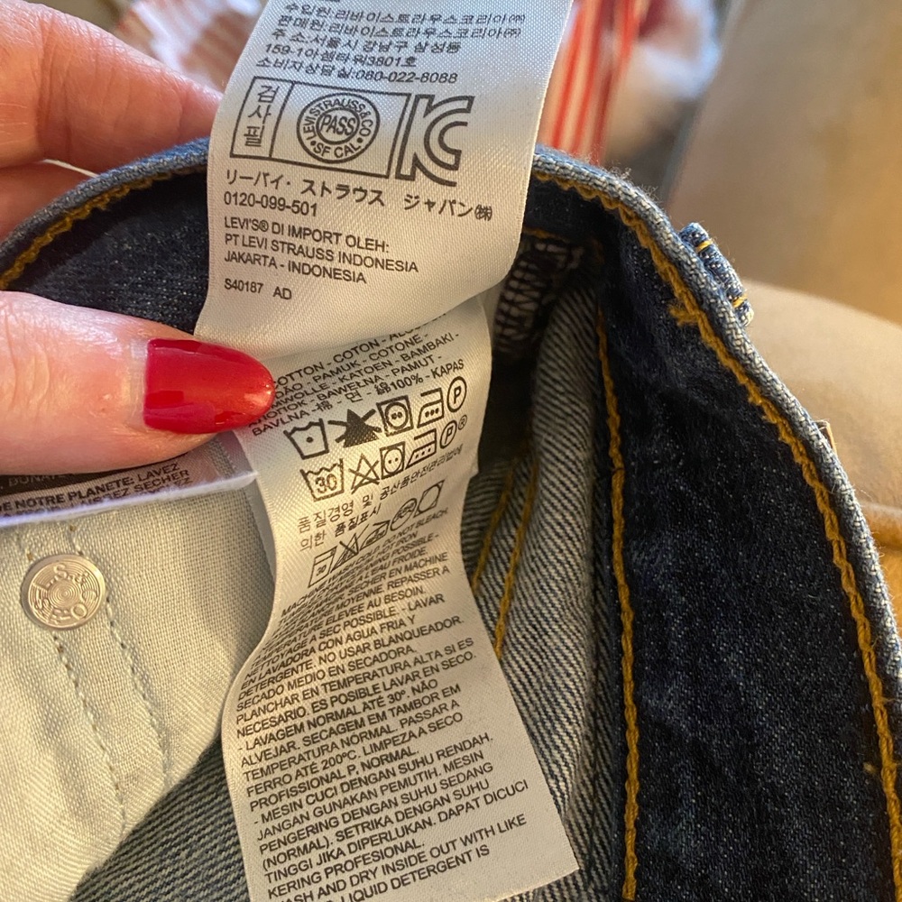 Levi's Dark Blue Mini Skirt - Picture 9 of 16